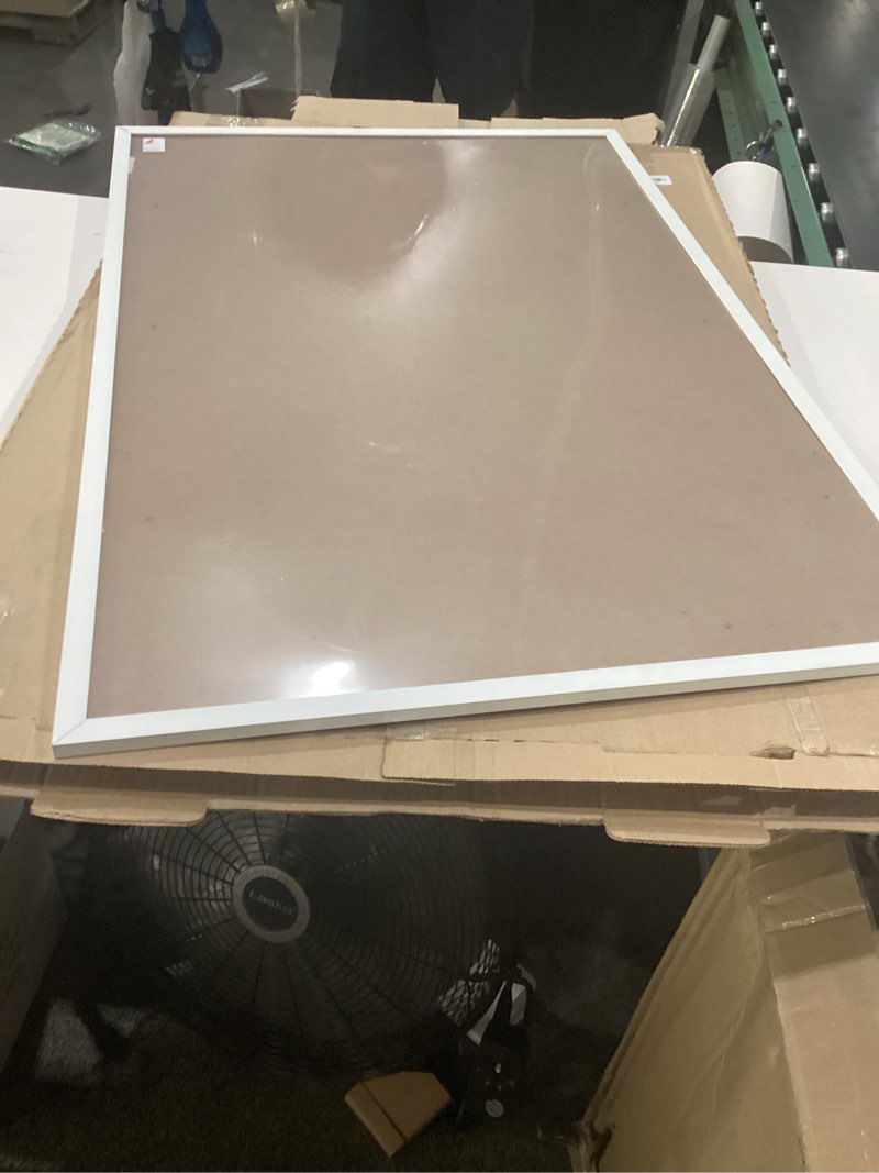 Condition photo showing Good Condition for haus and hues 11x17 white aluminum poster frame - vertical & horizontal hanging, shatterproof plexiglass - ideal for home, room, office (11x17 in, white) set of 01 white metal 11x17 in
