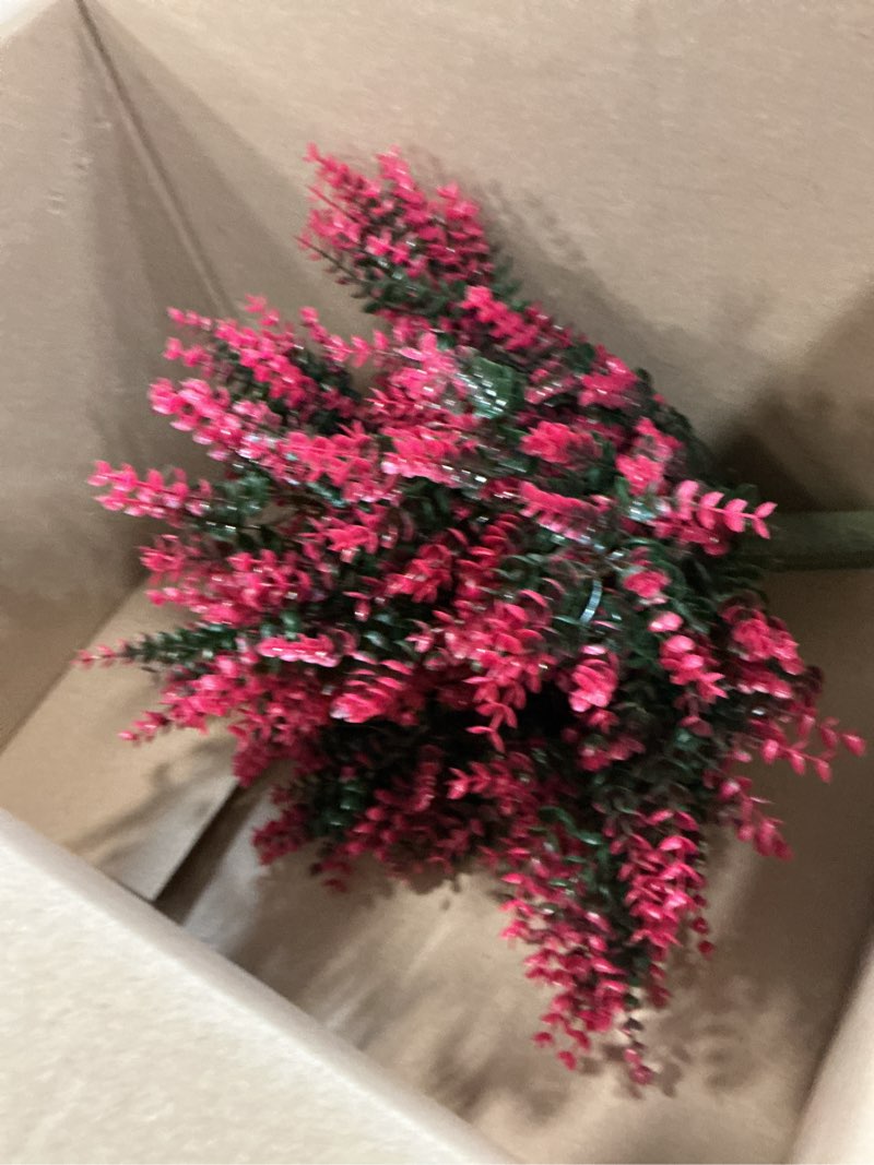 Condition photo showing Good Condition for 3ft artificial red eucalyptus trees?2 pack?, realistic uv resistant faux outdoor plants for patio garden home decor red eucalyptus 3ft