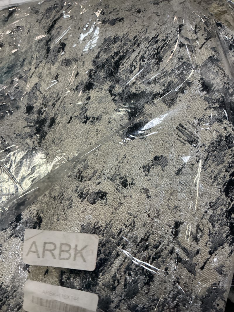 Condition photo showing New/Like New for Majestic Giftware Madison Cut Fabric by the Yard - 4 Yard (ARBK-116X144)| 116 Inch Wide Cloth for Table Runner, Upholstery, Pillows & Window Treatments | Soft & Washable Cloth for Home (Aruba - Black) Double Aruba - Black 4 Yard