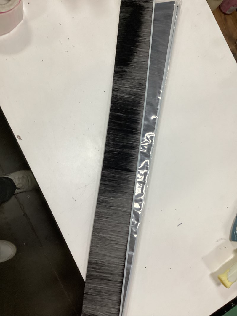 Condition photo showing As Is for 4 sets 4+0.91 inches door brush sweep seal roll up door seal kit garage door sweeps suitable for multiple floors easy mounting(4 inches, 5)