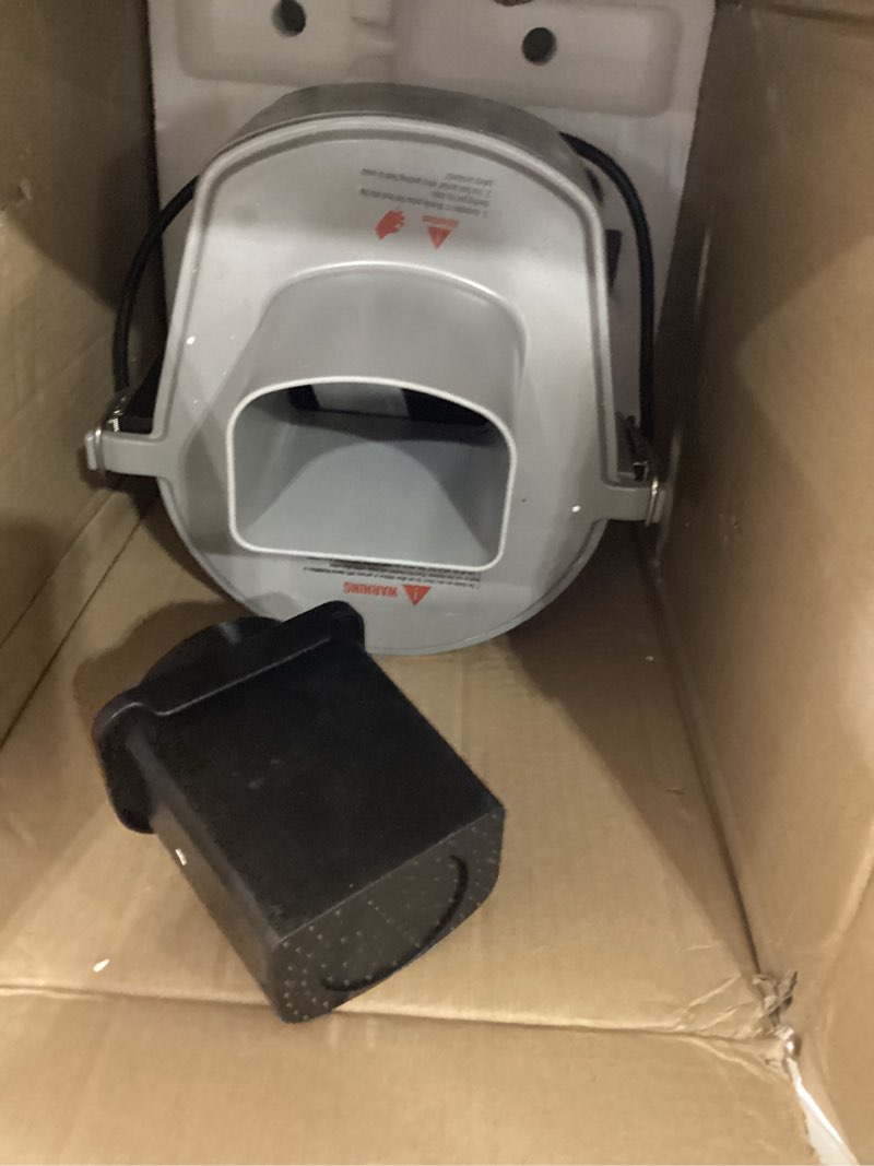 Condition photo showing New/Like New for vevor electric vegetable slicer, 4 in 1 multifunctional food cutter, 200w vegetable chopper for slicing shredding dicing and slitting, with cut-resistant gloves, for commercial and home use upgraded model