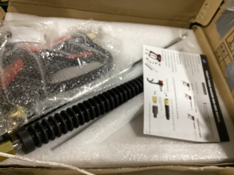Condition photo showing Good Condition for toolcy pressure washer gun, adjustable power washer swivel gun and extension wand, 4000 psi, 7 gpm, m22-14mm to 3/8" quick connection, 5 nozzle tips, fit most power washer short swivel gun with wand