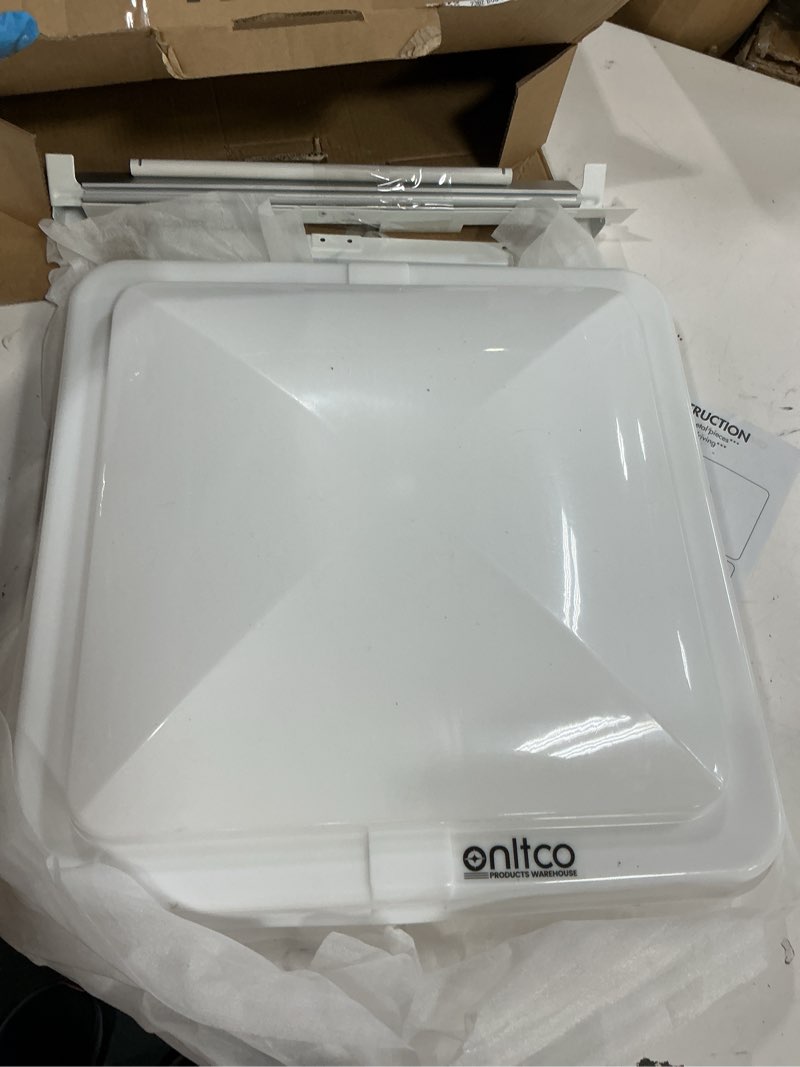 Condition photo showing Good Condition for expert rv vent lid replacements (2-pack) - universal fit for trailers, campers & motorhomes, white covers with durable metal hinges, compatible with jensen, ventline & elixir vents universal 2-piece