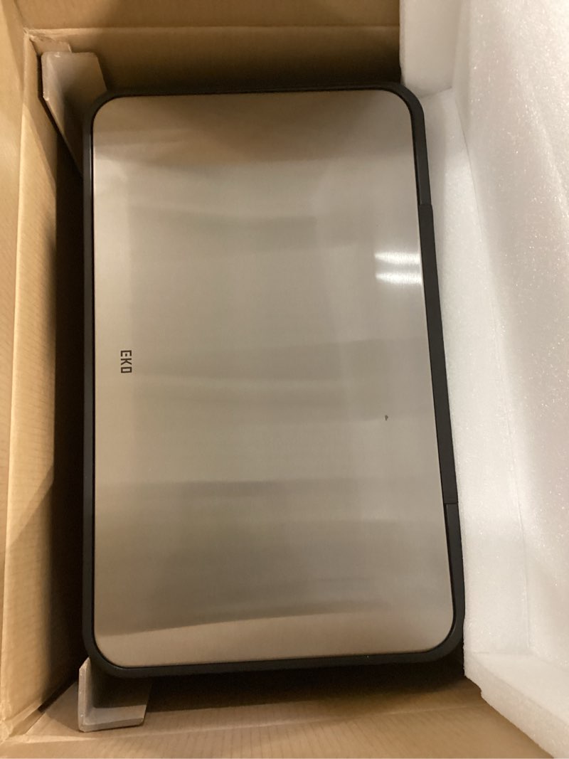 eko ecocasa ii 36l+24l dual trash can with recycle bin, stainless steel garbage can with lid, deodor