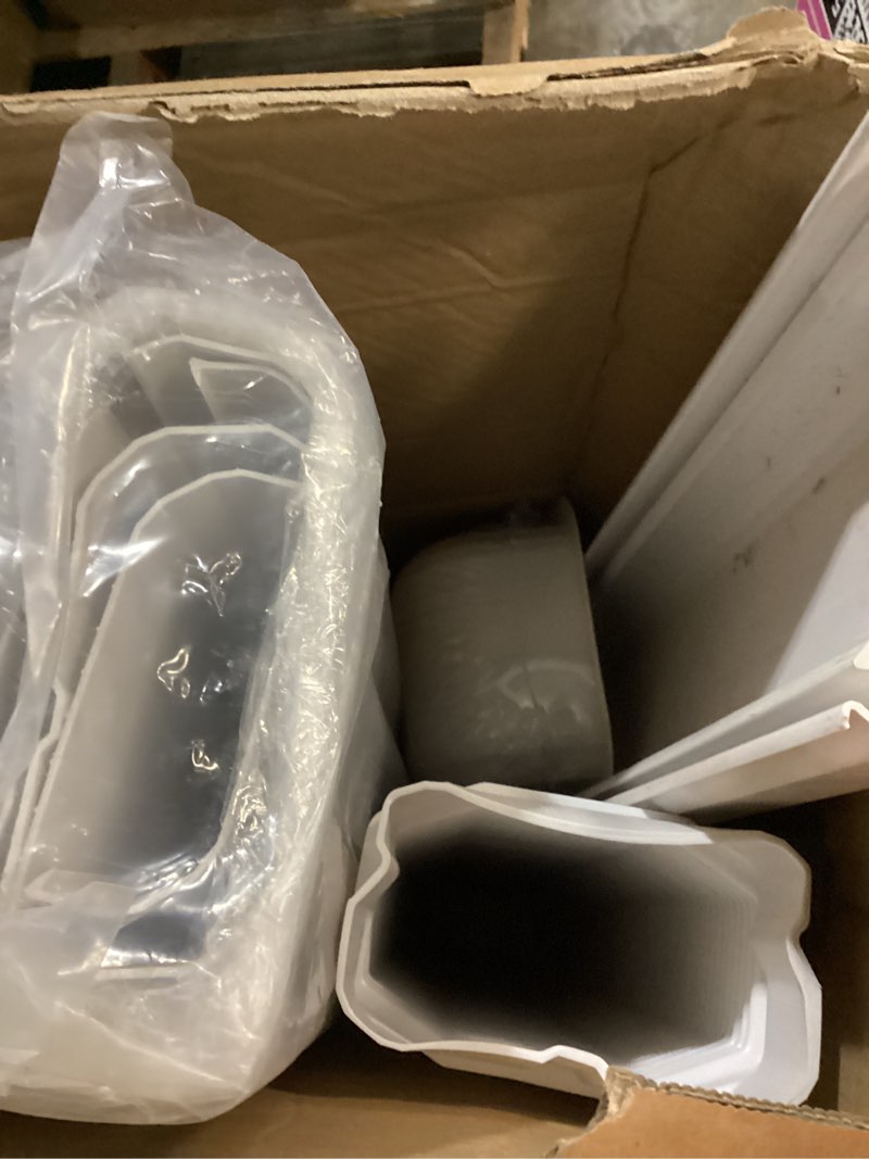 Condition photo showing As Is for 5'' 20 ft mini split line cover set, pvc & pp line set cover for mini split ac, line hide for central ac, white white 5" x 20 feet