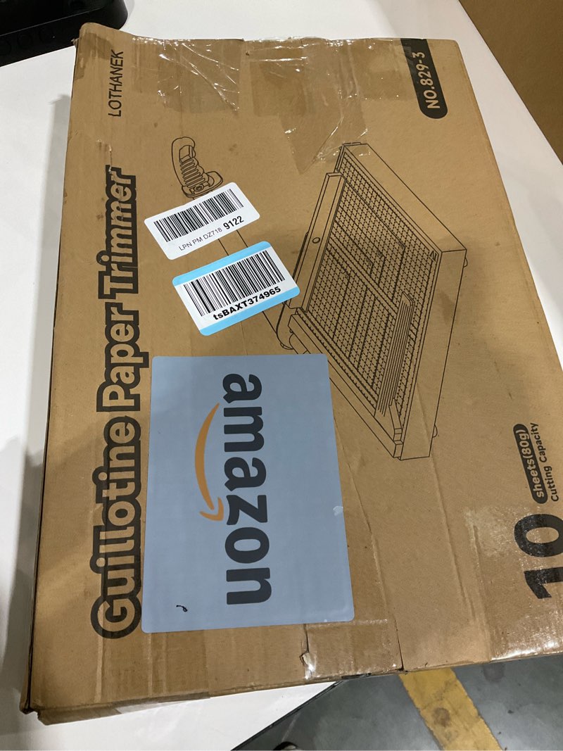 Condition photo showing As Is for guillotine paper trimmer