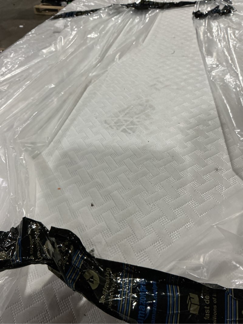 Condition photo showing Good Condition for zinus 10 inch queen cooling essential memory foam mattress [newversion], fiberglass free, medium feel, breathable cooling layers, certified safe materials white queen 10" cooling (new box)