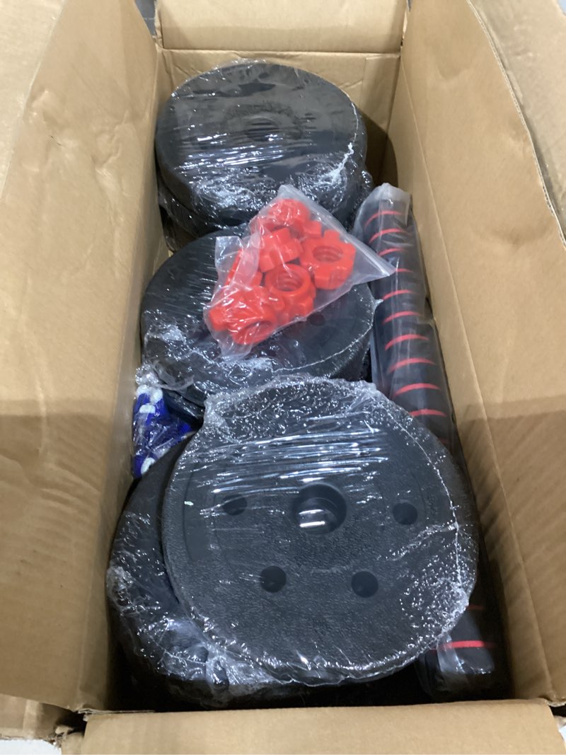 Condition photo showing Good Condition for weight dumbbell set adjustable dumbbells –premium dumbbell barbell combo for fitness – weight set for lifting at home – muscle building comfortable grip design-easy to use-perfect for gym,lifting