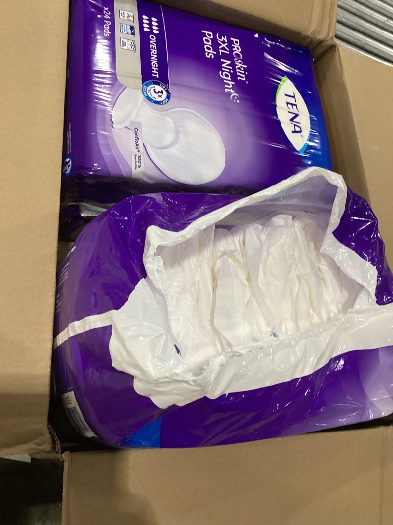 Condition photo showing Good Condition for TENA ProSkin 3XL Overnight Incontinence Pads for Women and Men, 48 Count XXXL XXXL