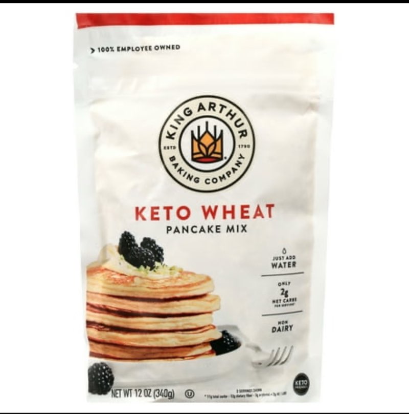 King Arthur Keto Wheat Low Carb Pancake Mix  12oz Bag,Best/used /06/09/2025