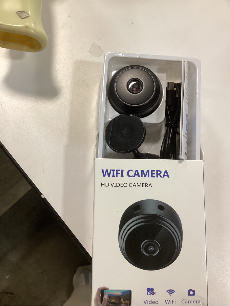 Condition photo showing As Is for Hidden Camera with Video Mini Small Spy Cameras Home Indoor Use Cam Night Vision Motion Detection Baby Monitor Wireless Outdoor Nanny espias ocultas WiFi Security Secret