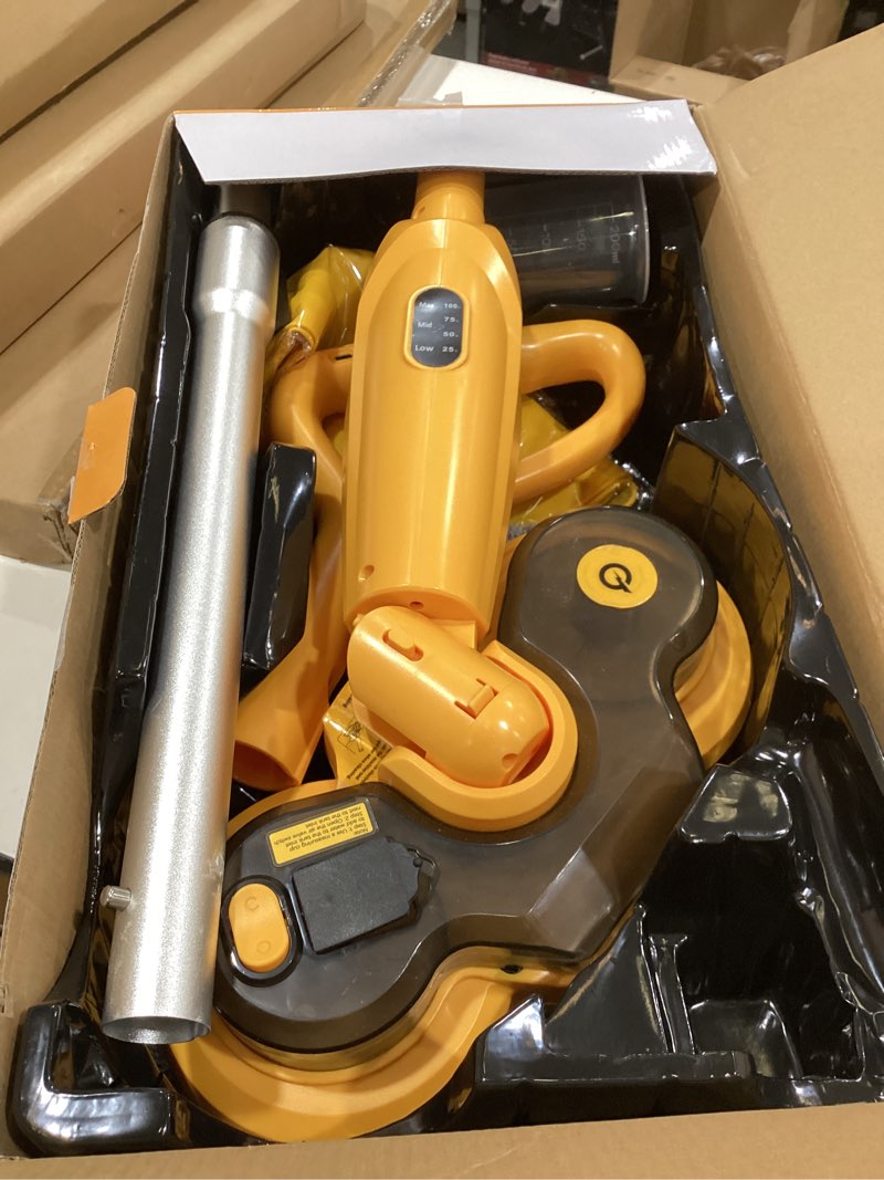 Condition photo showing Good Condition for cordless electric mop for dewalt 20v battery (no battery), 2 in 1 spin mop & electric floor scrubber machine with led light & water spray, 800 rpm rotating electric mops for floor cleaning (yellow)