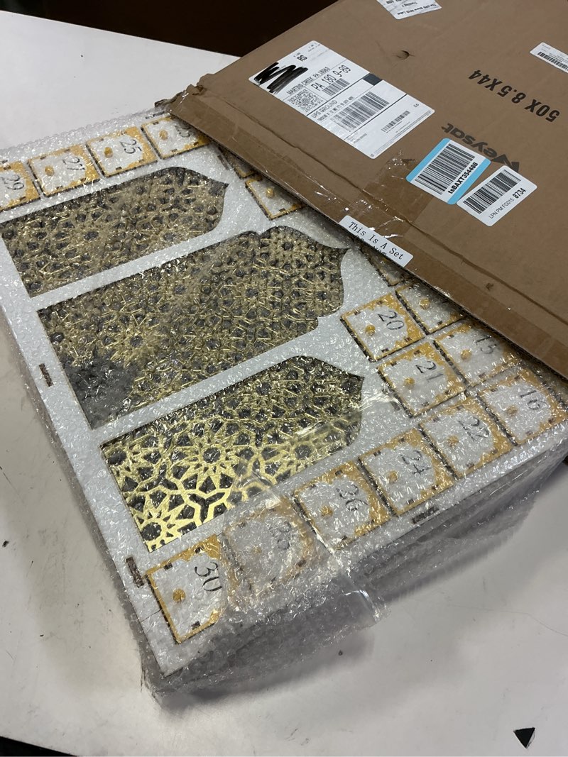 Condition photo showing Good Condition for Weysat 2026 Ramadan Advent Calendar 30 Days Large Wood Islamic Advent Calendar Countdown Tracker Date with Drawer Ramadan Decoration for Home Table Muslim Islamic Gifts for Eid Mubarak Party Supplies