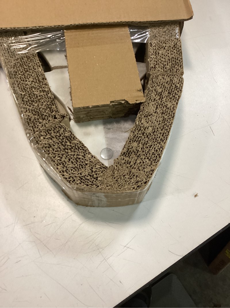 Condition photo showing Good Condition for Creative Co-Op 16" L x 10-1/2"W Marble Tree Cheese/Cutting Board w/Wood Canape Knife, White and Buff Color, Set of 2