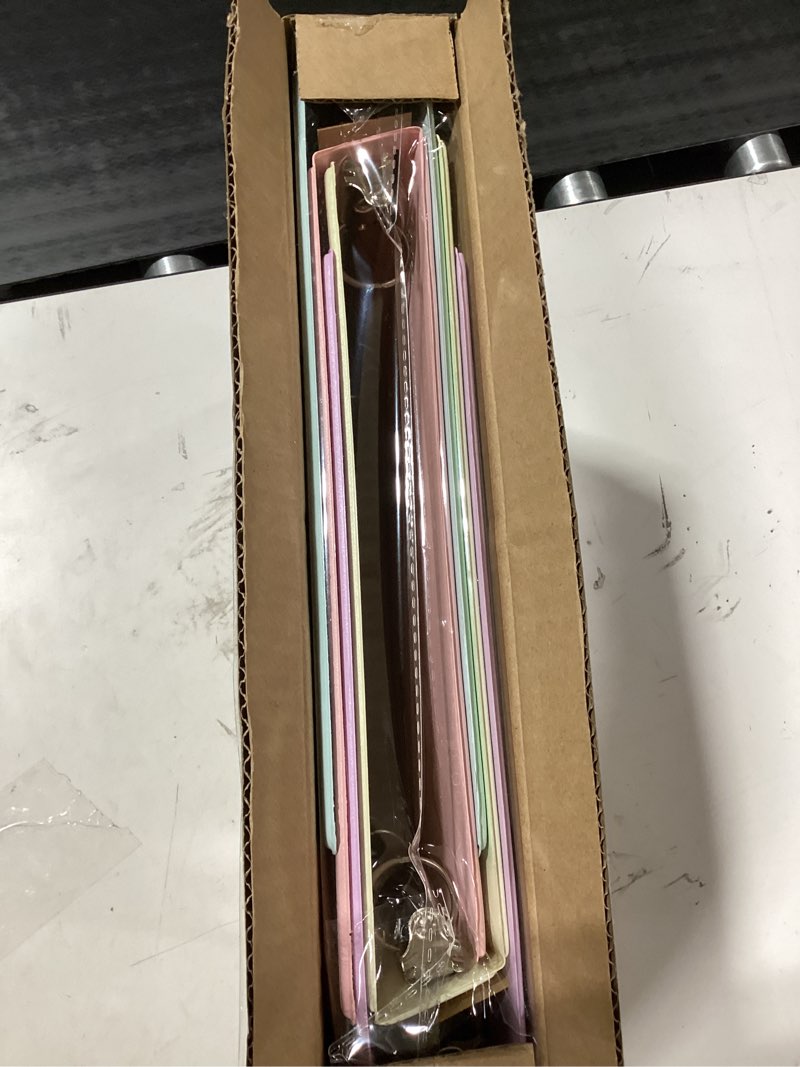 Condition photo showing Good Condition for SUNEE 3 Ring Binder 1.5 Inch D Ring, Clear View Binder Three Ring PVC-Free (Fit 8.5x11 Inches) for School or Office Supplies, Assorted Pastel, 4 Pack
