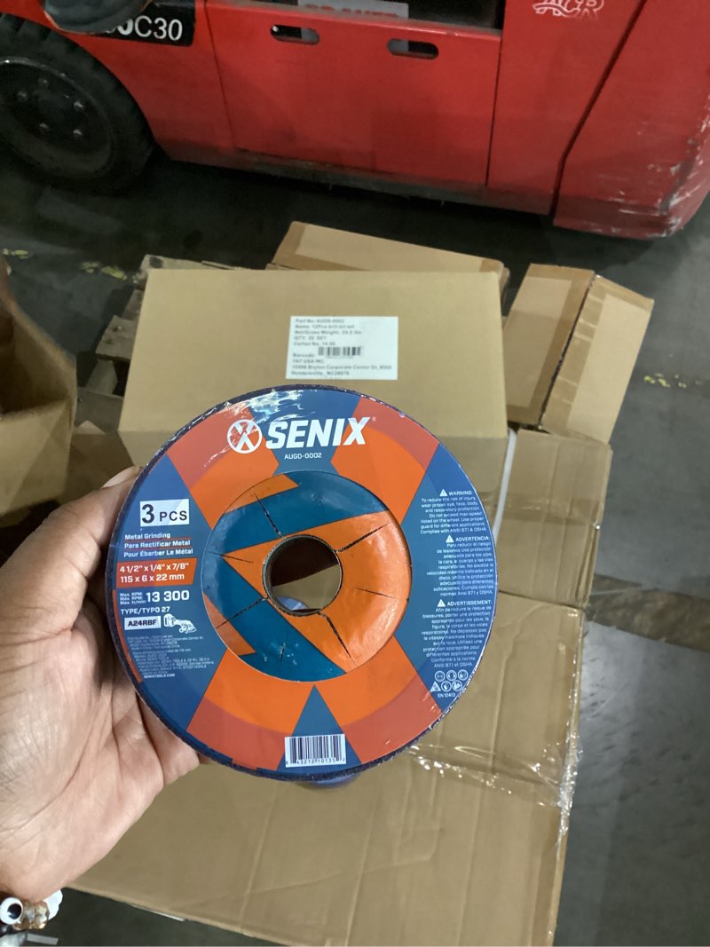 4-1/2in grinding disc, 3pk