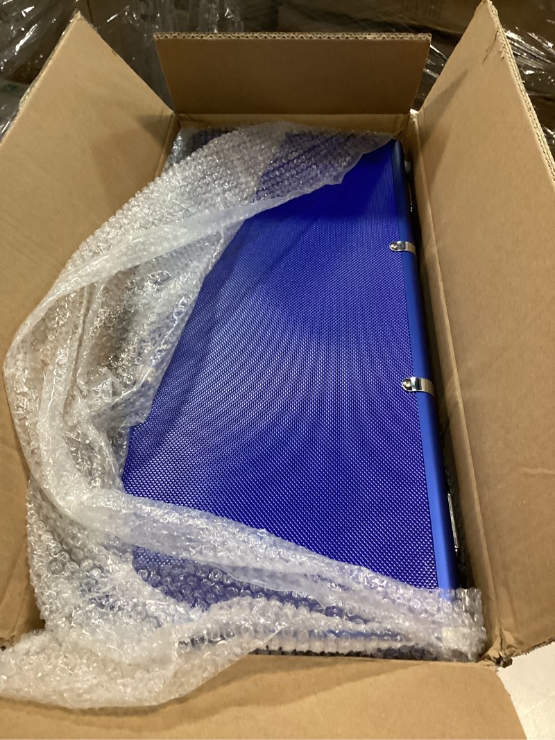 Condition photo showing Good Condition for Empty Mahjong Game Set Case, Blue Aluminum Protective Case with Mahjong Tiles Trays(Tiles not Included,2Pcs/Set), Plastic Trays with Lids, Mahjong Set Storage Box