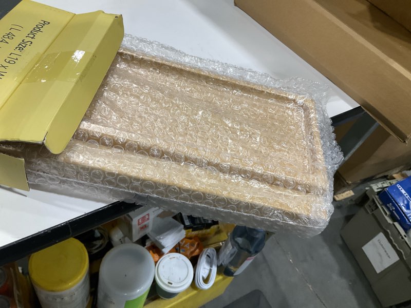 Condition photo showing Good Condition for Sofa Arm Tray,Bamboo Folding Couch Arm Tray,Sofa Armrest Trays with Anti-Slip Pad for Drinks,Snacks,Phone,Remote Control?Natural? 18.9“*13“ Natural