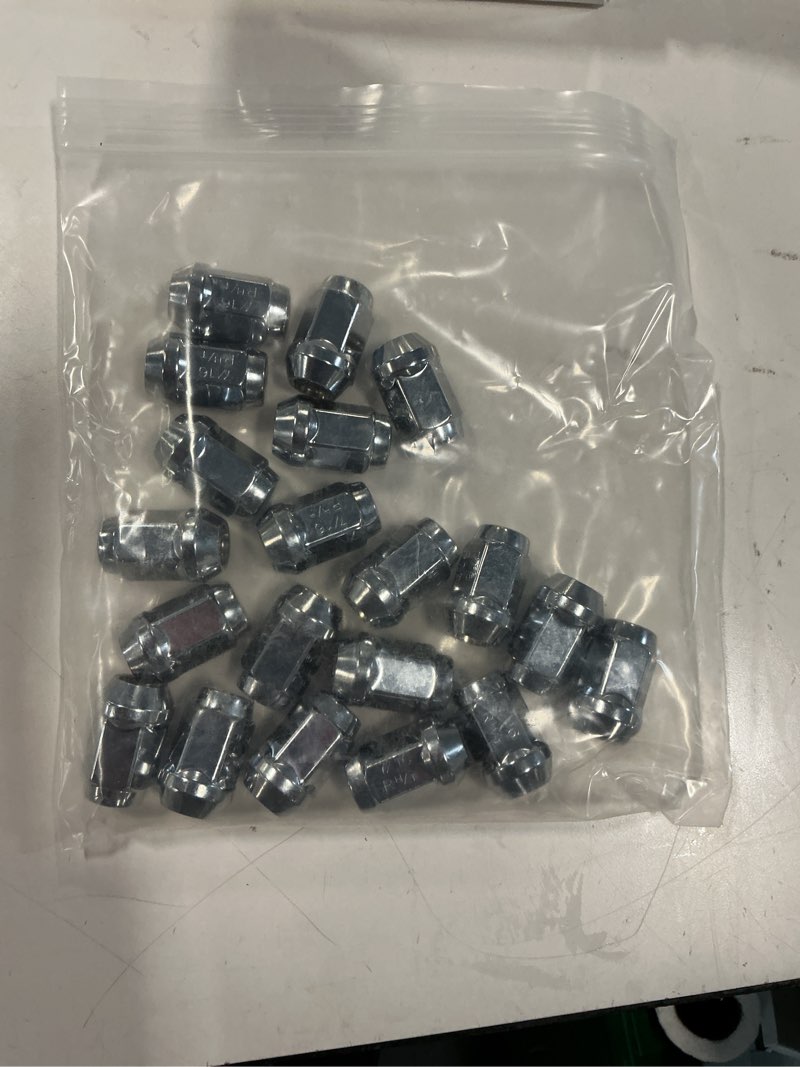 dpaccessories 20 chrome 12x1.5 closed end bulge acorn lug nuts - cone seat - 19mm hex lcb3b6hc-ch04020