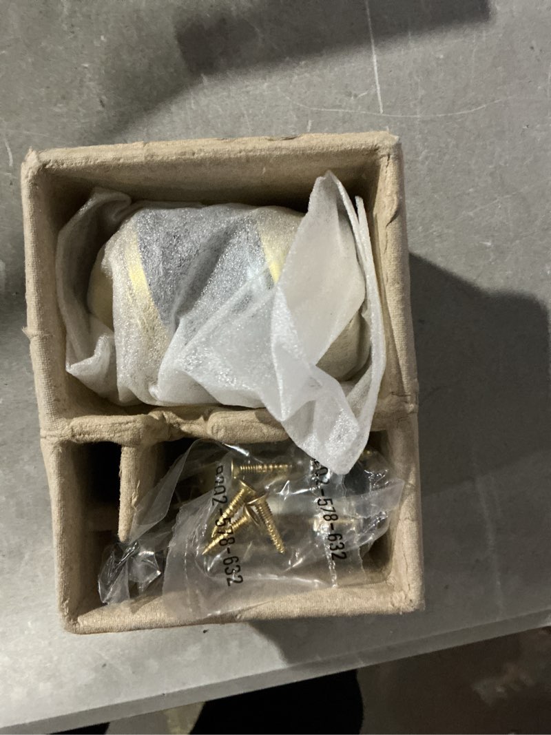 Condition photo showing Good Condition for schlage bright brass zinc single cylinder deadbolt