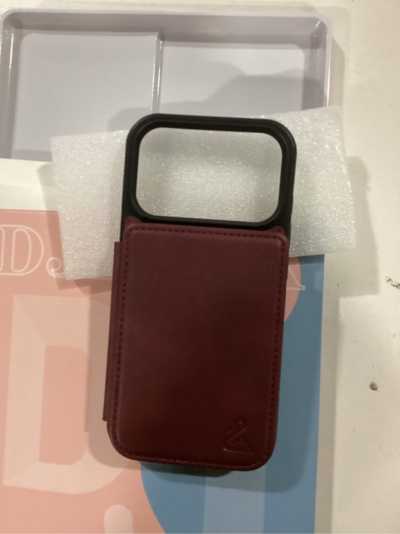 djduck designed for iphone 17 pro case wallet with card holder, [magnetic clasp cover] [rfid blockin