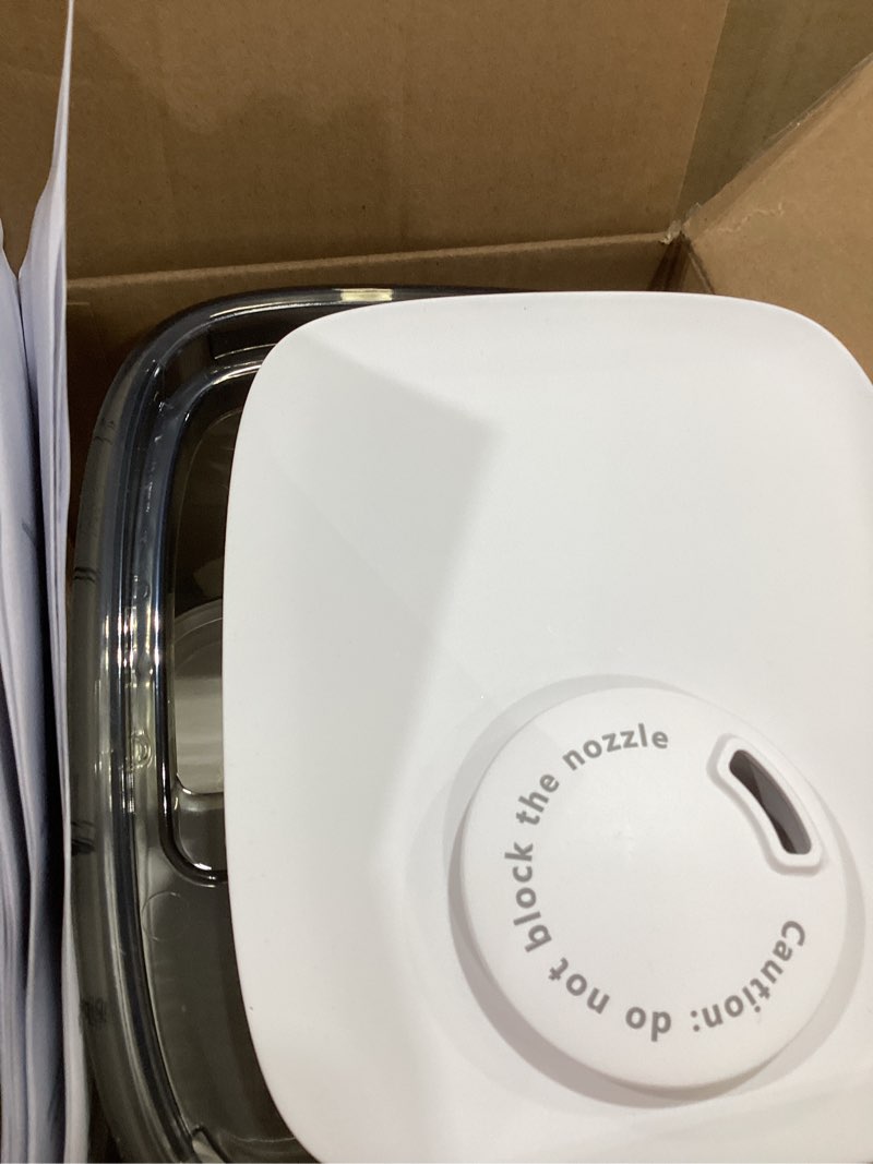 Condition photo showing As Is for BOXING Warm and Cool Mist Humidifiers for Bedroom Large Room Home,Air Humidifier with Remote,Top Fill Ultrasonic Diffuser Humidifier with humidistat,Quiet Sleep,Timer,Auto Shutoff,BPA-Free,Filter,4.5L