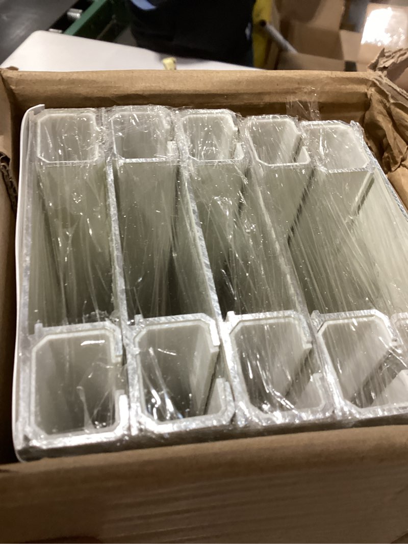 Condition photo showing As Is for Ceiling Curtain Track Set - Dual Track Ceiling Mount 12ft, Heavy-Duty Double Track Rails with Silent Slides, Room Divider Double Track System, Includes Hooks/Clips/Brackets, White