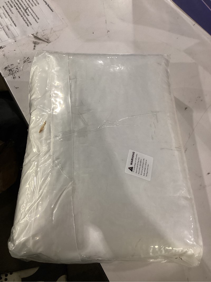 Condition photo showing Good Condition for oubonun 20x20 feather downthrow pillow inserts, 100% cotton cover, medium firm decorative pillow inserts for couch, sofa, bed, chair (set of 2) 2 20x20 inch