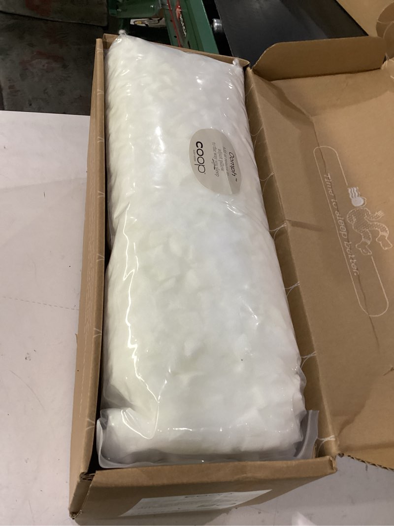 Condition photo showing New/Like New for coop home goods original crescent adjustable pillow, queen bed pillows for shoulder, neck & head support, crescent foam pillows - medium firm for back & side sleeper, certipur-us/greenguard gold crescent white queen