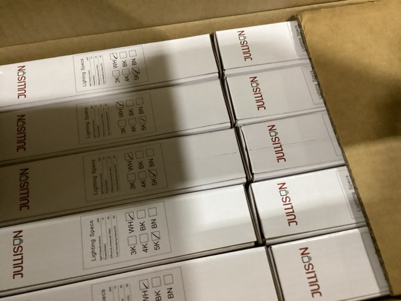 Condition photo showing Good Condition for 10 packs 4 inch led low profile recessed & surface mount disk light, round, 10w, >600 lumens, 5000k day light white, cri80, dob design, dimmable, etl listed, white 5000k daylight white 10p