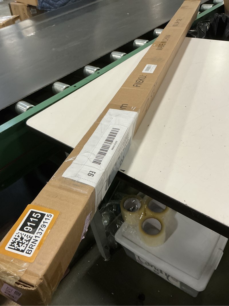 Condition photo showing New/Like New for Brushed Nickel Double Curtain Rods 72 to 144 Inches (6-12 Feet),1-Inches Front and 5/8 Inches Back Adjustable End Cap Double Window Drapery Rod for Drapes and Curtains 72-144" Brushed Nickel