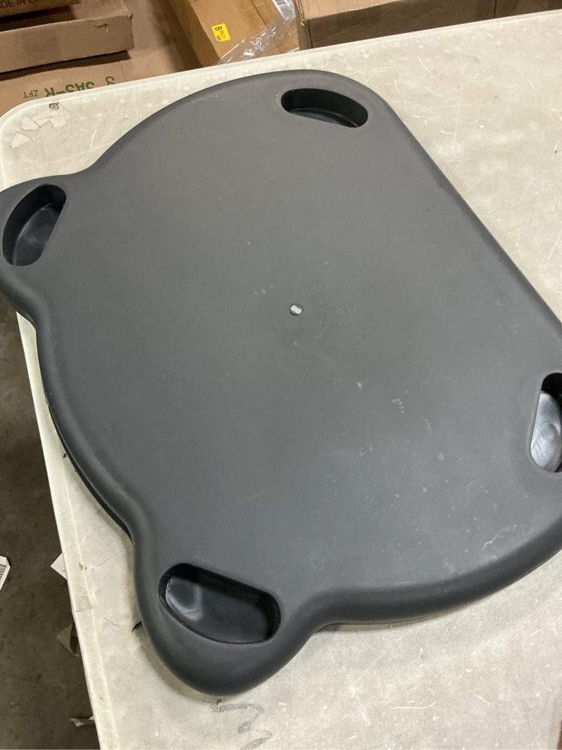 Condition photo showing As Is for Adjustable Cat Ramp Litter Box Step Double Layer with Filter Function, Elevated Litter Box Ramp for Senior Cats Easy Cleaning Cat Litter Tray for Floor Indoor (Dark Grey) Dark Grey Height-Adjustable