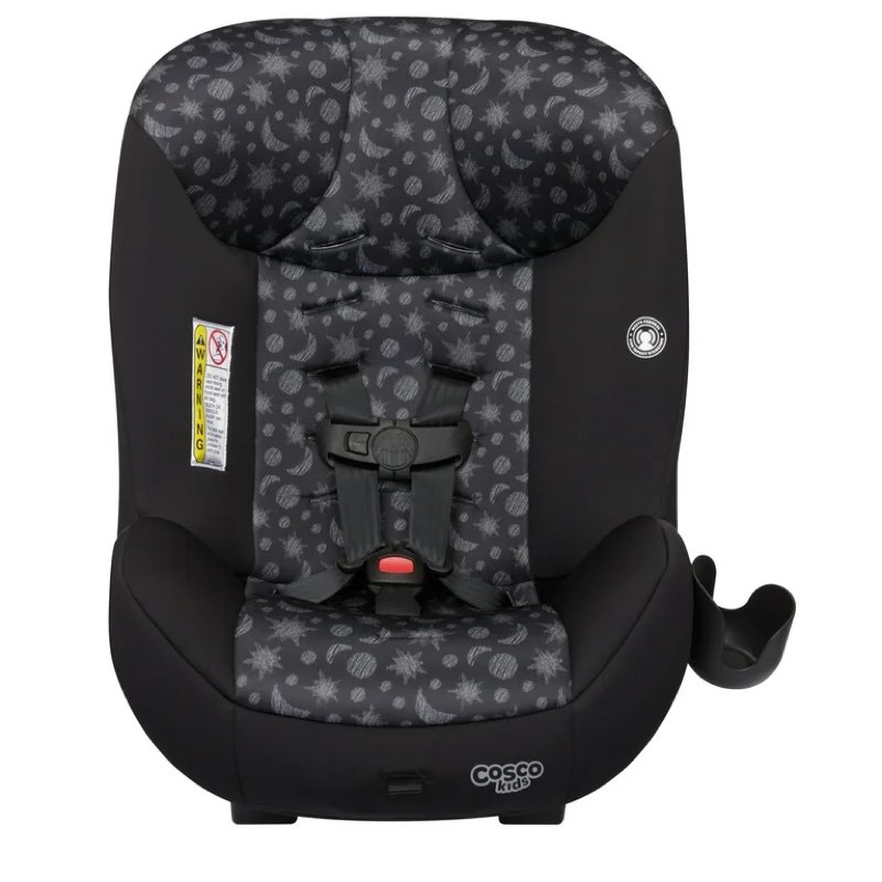 cosco kids scenera extend infant & toddler convertible car seat, moonlit night, black