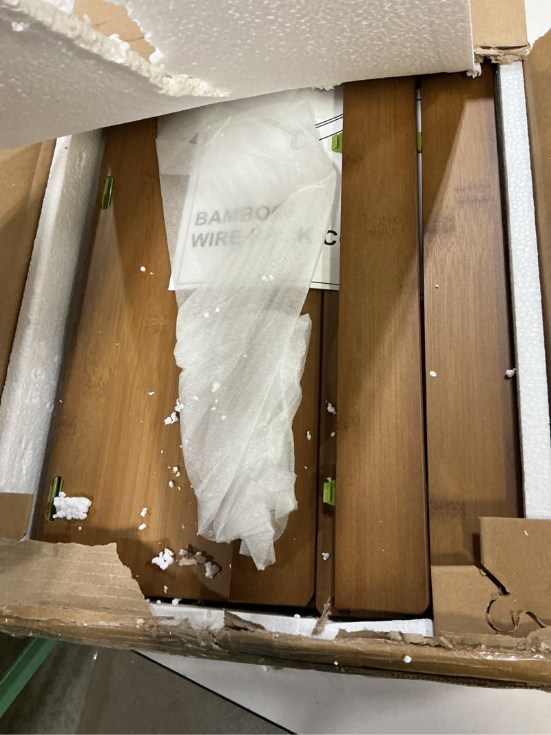 Condition photo showing Good Condition for wire shelf covers, bamboo wire rack covers for pantry, closet (4pcs, 24" w x 12" d) 24"w x 12"d 4