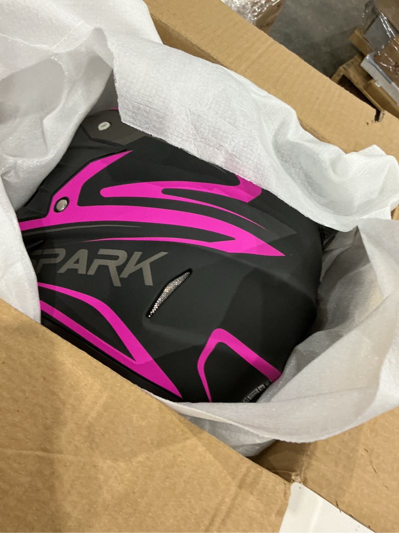 Condition photo showing Good Condition for youth adult dirt bike atv helmet motocross anti-collision full face motorcycle dot approved bmx downhill off-road mountain bike helmet with suv goggles gloves face shield pink medium
