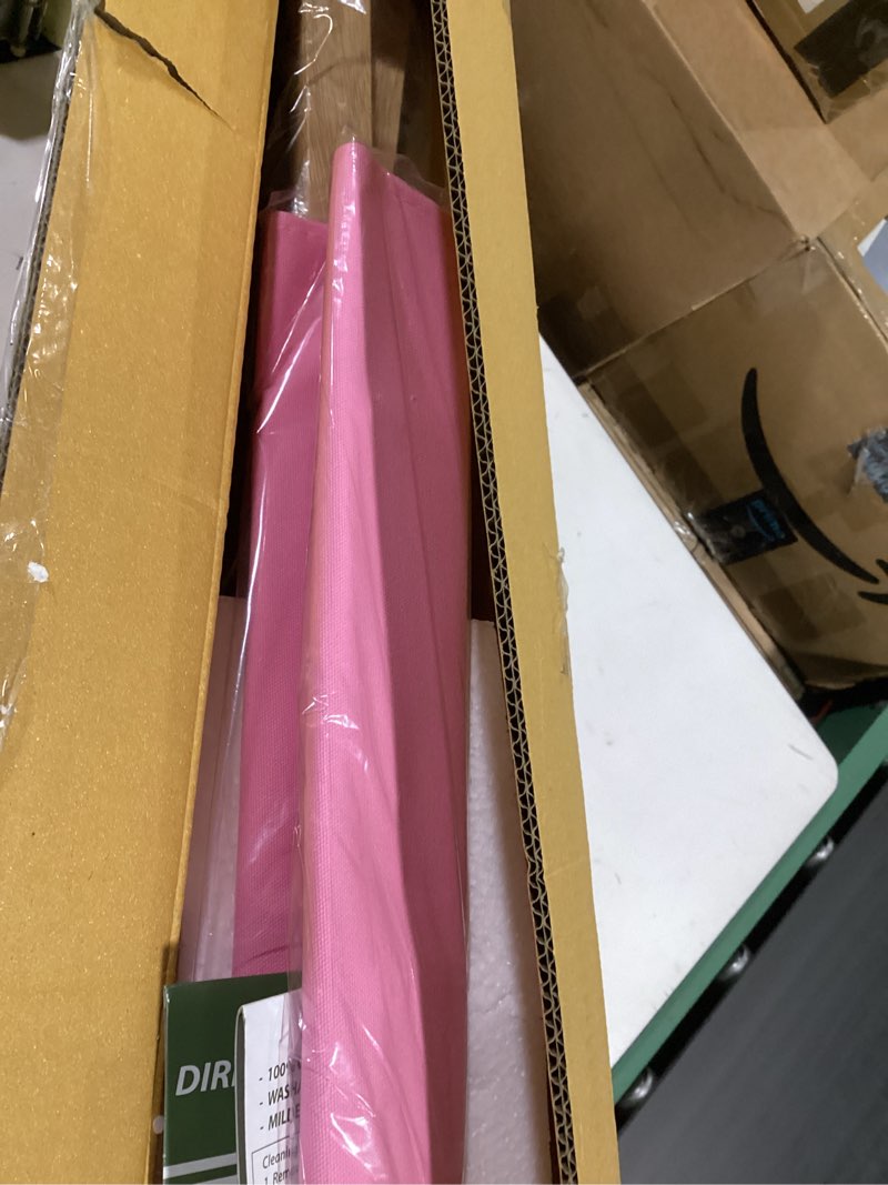 Condition photo showing New/Like New for 18" director's chair natural frame-pink canvas natural frame 18" - classic height natural frame/pink canvas
