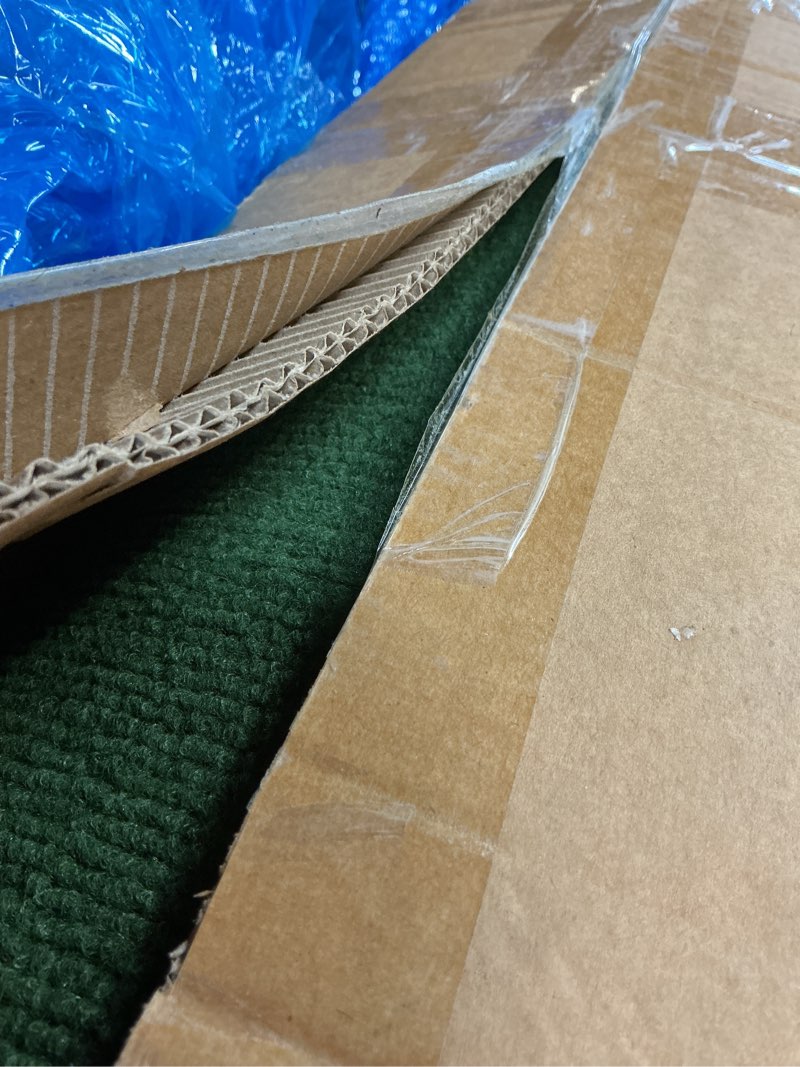 Condition photo showing New/Like New for grefinity marine carpet,6 ft x 18 ft olive green indoor outdoor carpet 0.2" thick with water-proof tpe backing, non-slide for home, patio, porch, deck olive green 6 ft x 18 ft
