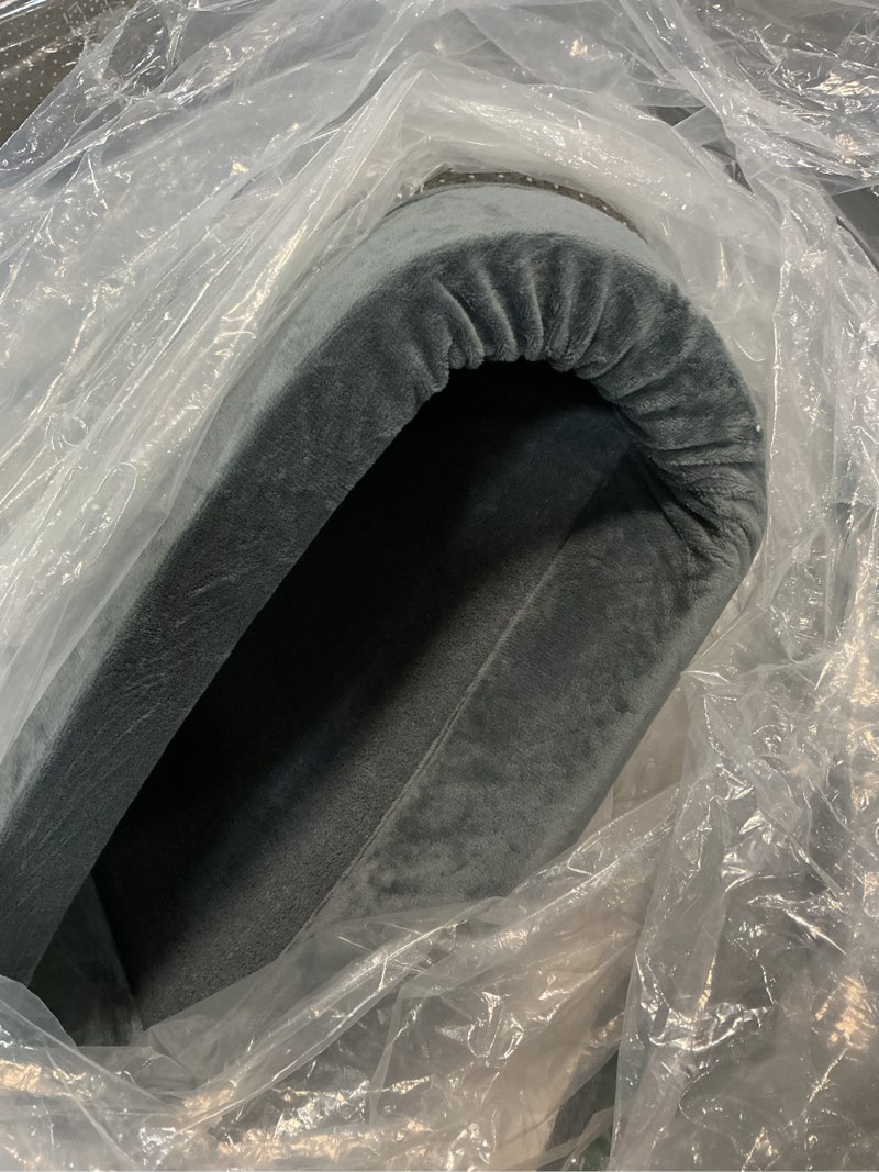 Condition photo showing Good Condition for acomopack baby play mat for floor 1.3" thick memory foam play mat 71"×79" tummy time crawling with non-slip bottom for living room,nursery,soft velvet playpen mats for kids,infants?dark grey? dark grey 71"×79"