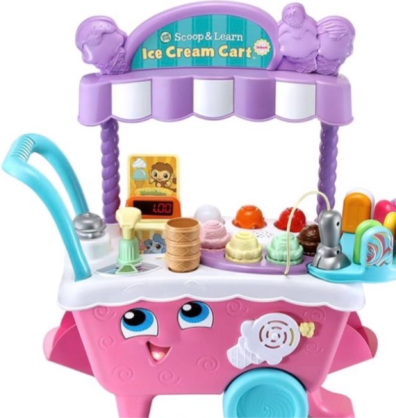 LeapFrog Scoop and Learn Ice Cream Cart Deluxe (Frustration Free Packaging), Pink