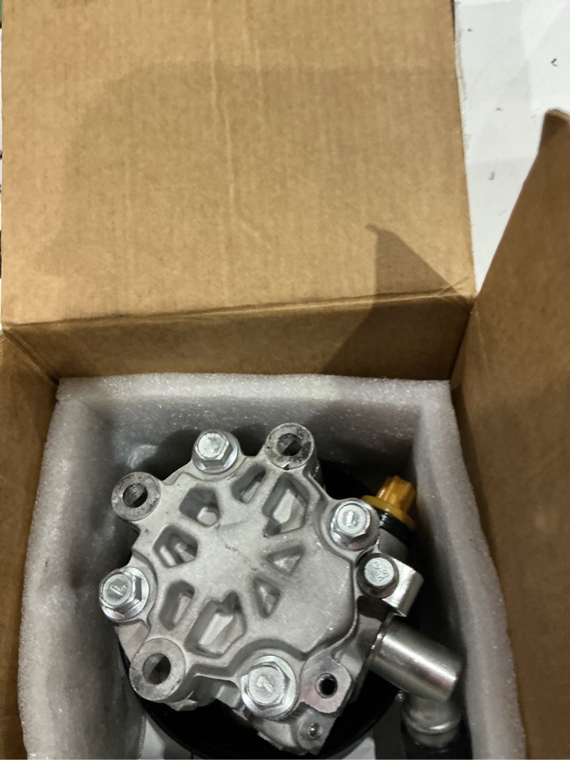 Condition photo showing As Is for power steering pump with pulley 20-3022 for 2010 camaro, for 2011 camaro, for 2012 camaro, for 2013 camaro, for 2014 camaro, for 2015 camaro 3.6l v6 power assist pump 92229663 203022