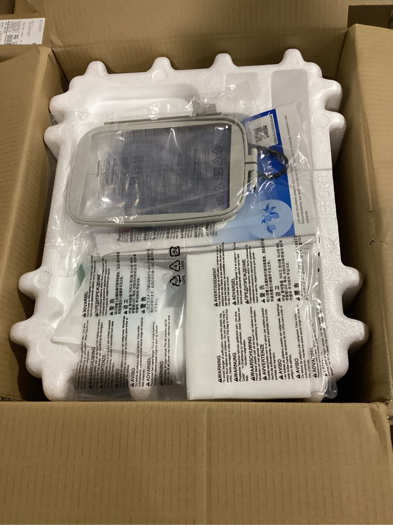 Condition photo showing As Is for brother pe900 embroidery machine with wlan, white