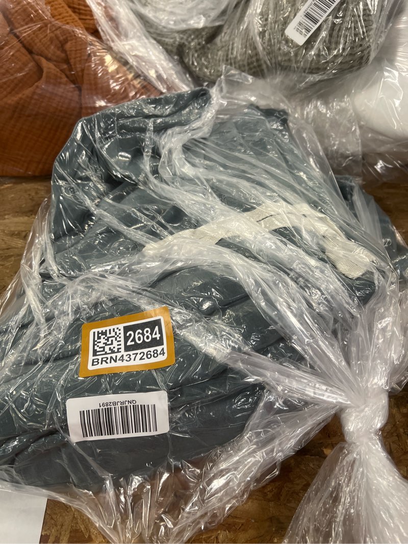 Condition photo showing Good Condition for european linen duvet cover set, king/cal king, ocean