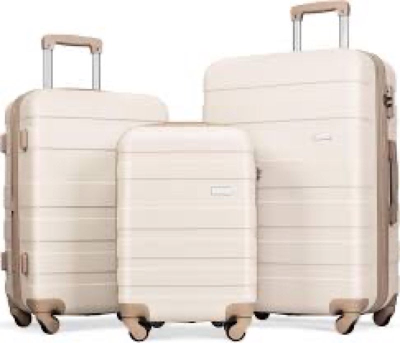 Merax Luggage Sets ABS Hardshell 3 Piece Suitcase Nigeria | Ubuy 