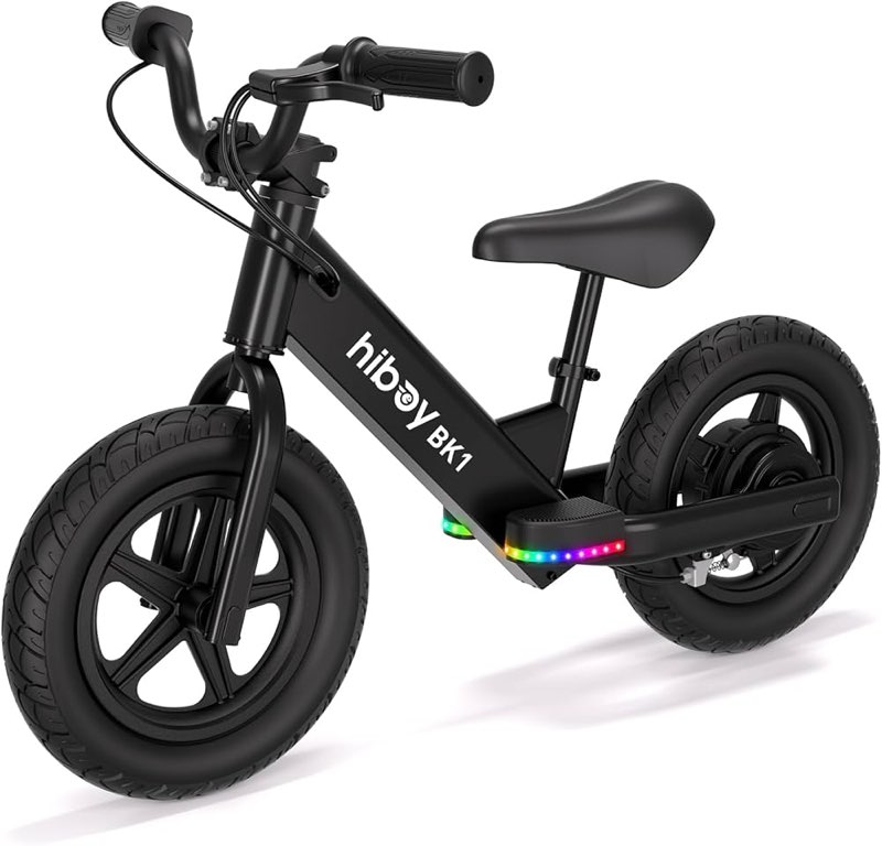 Condition photo showing Good Condition for hiboy electric balance bike for kids, 12-inch tires, 5.6/9 mph, adjustable seat, up to 4.9 miles, electric bike for kids ages 3–5 black