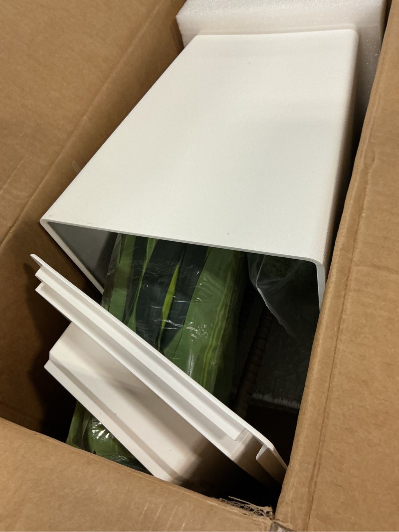 Condition photo showing Good Condition for 6FT Artificial Dracaena Tree, Fake Tree Indoor with White Tall Planter,Tall Artificial Plants Indoor,Artificial Silk Tree for Home Office Decor,Housewarming Gift (White) White-6ft