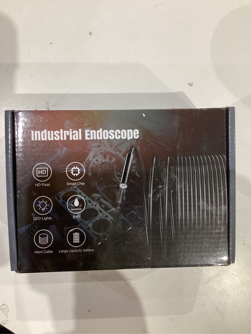 Condition photo showing New/Like New for Borecope with Light 5M, 5in Dual Lens Endoscope Camera with Light, Digital Inspection Camera, 7.9mm IP67 Waterproof Endoscope, 5M/16.4FT Semi-Rigid for Car Wall Plumbing-6PCS ACCS 5in-Dual lens