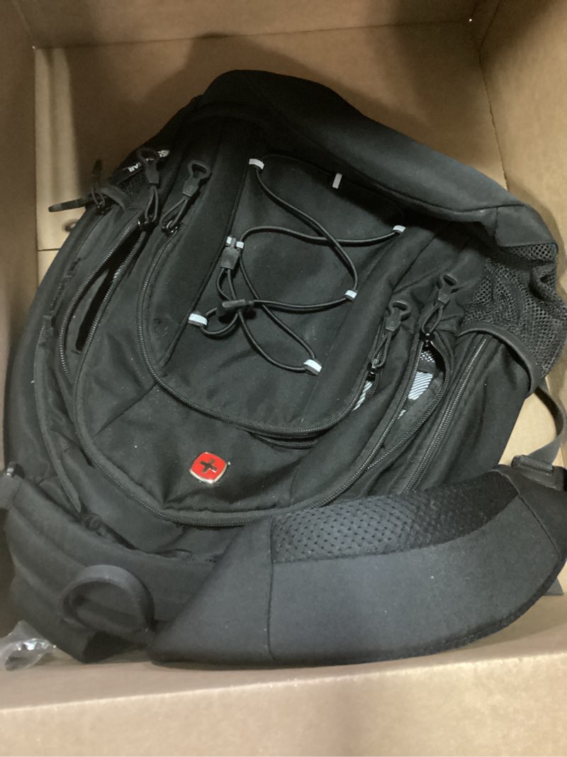 Condition photo showing Good Condition for swiss gear bungee backpack, black/grey, one size