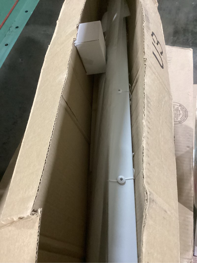 Condition photo showing Good Condition for Cordless Room Darkening Venetian Blind - 30 Inch Width, 64 Inch Length, 2" Vinyl Slat Size - White - GII Luna Light Filtering Horizontal Mini Windows Blinds for Interior by Achim Home Decor 30"W x 64"H White