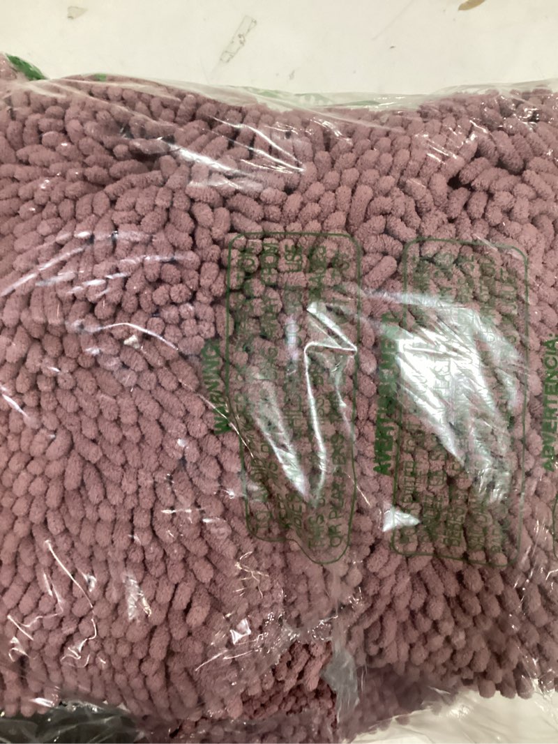 Condition photo showing Good Condition for olanly bathroom rugs 36x24, extra soft absorbent chenille bath rugs, rubber backing quick dry, machine washable bath mats for bathroom floor, tub and shower, home decor accessories, deep plum 36" x 24" deep plum