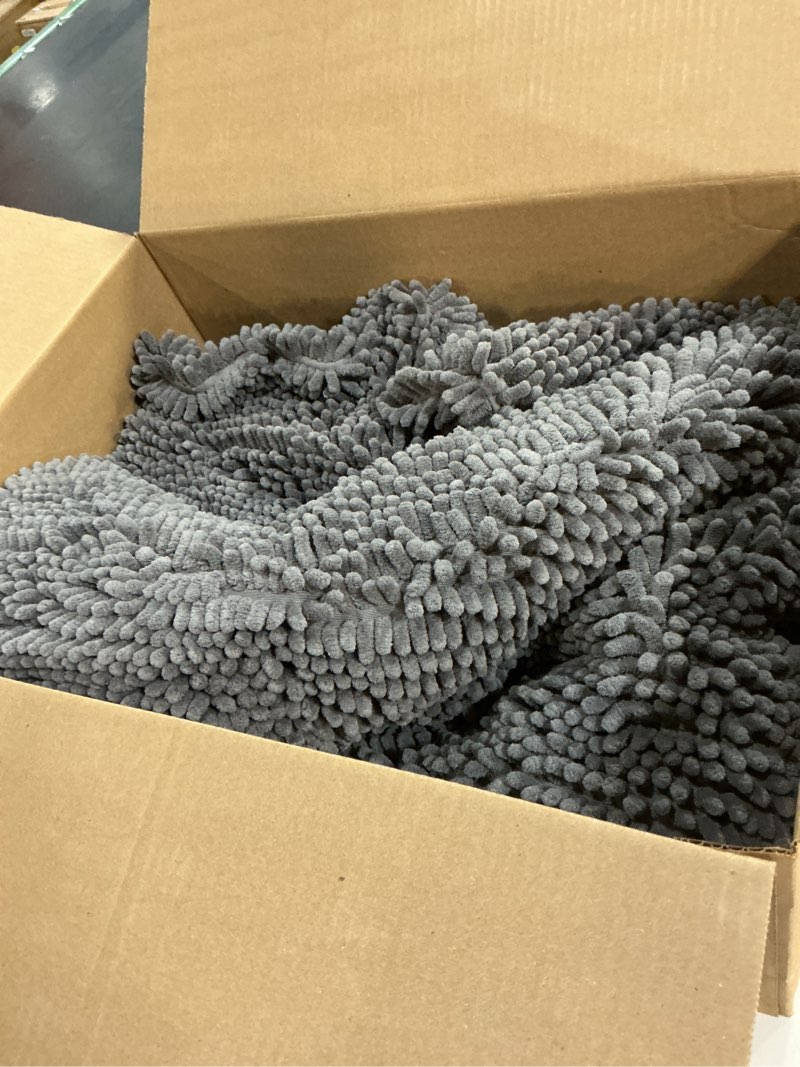 Condition photo showing Good Condition for muddy mat® | super absorbent door mat indoor, microfiber quick dry chenille entryway rug, non-slip front door mat, indoor mats for entryway, machine washable pet rug, grey xxl 60"x48" grey 48" x 60"